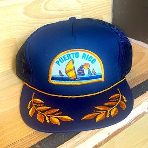 Vtg Puerto Rico Hat Snapback